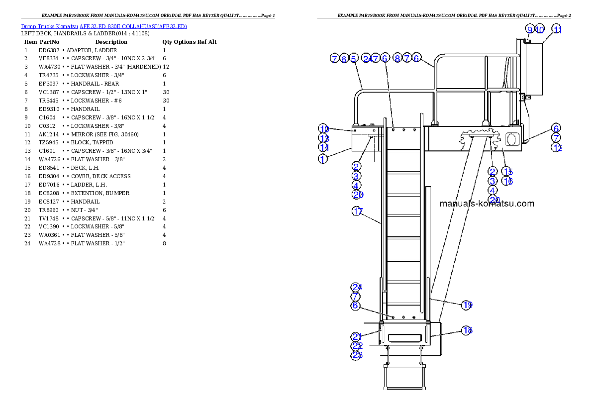 Protected: AFE32-ED 830E                 COLLAHUASI Partsbook