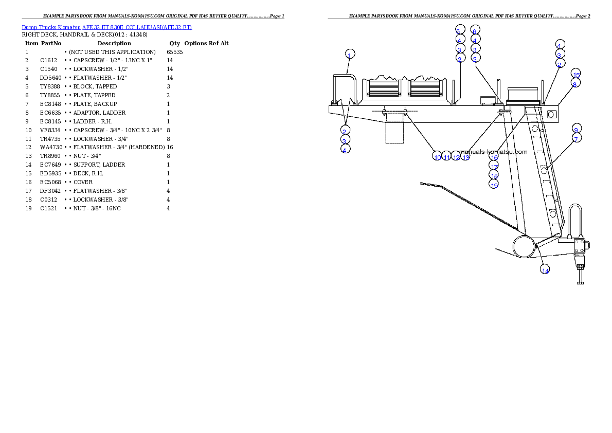 Protected: AFE32-ET 830E                 COLLAHUASI Partsbook