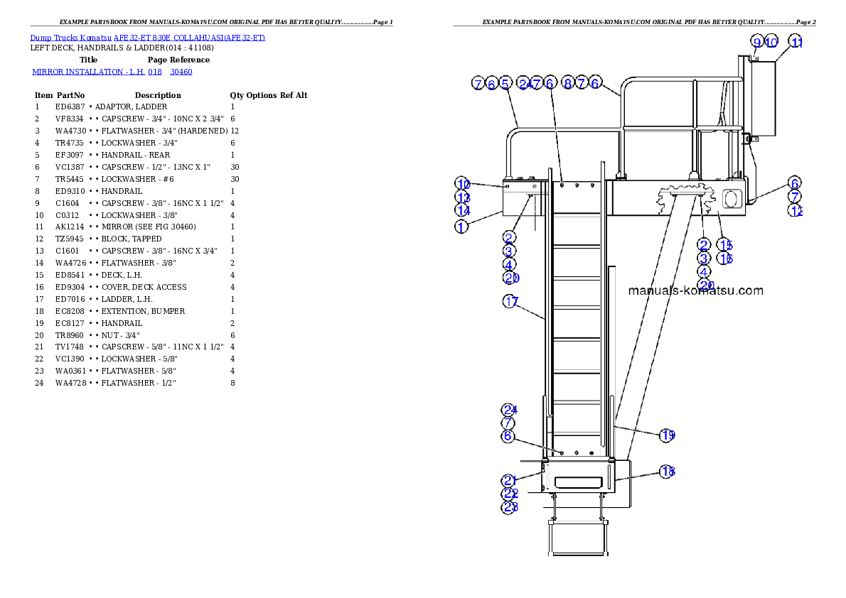 Protected: AFE32-ET 830E                 COLLAHUASI Partsbook