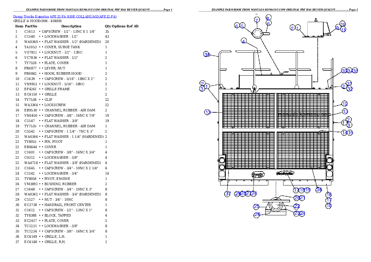 Protected: AFE32-FA 830E                 COLLAHUASI Partsbook