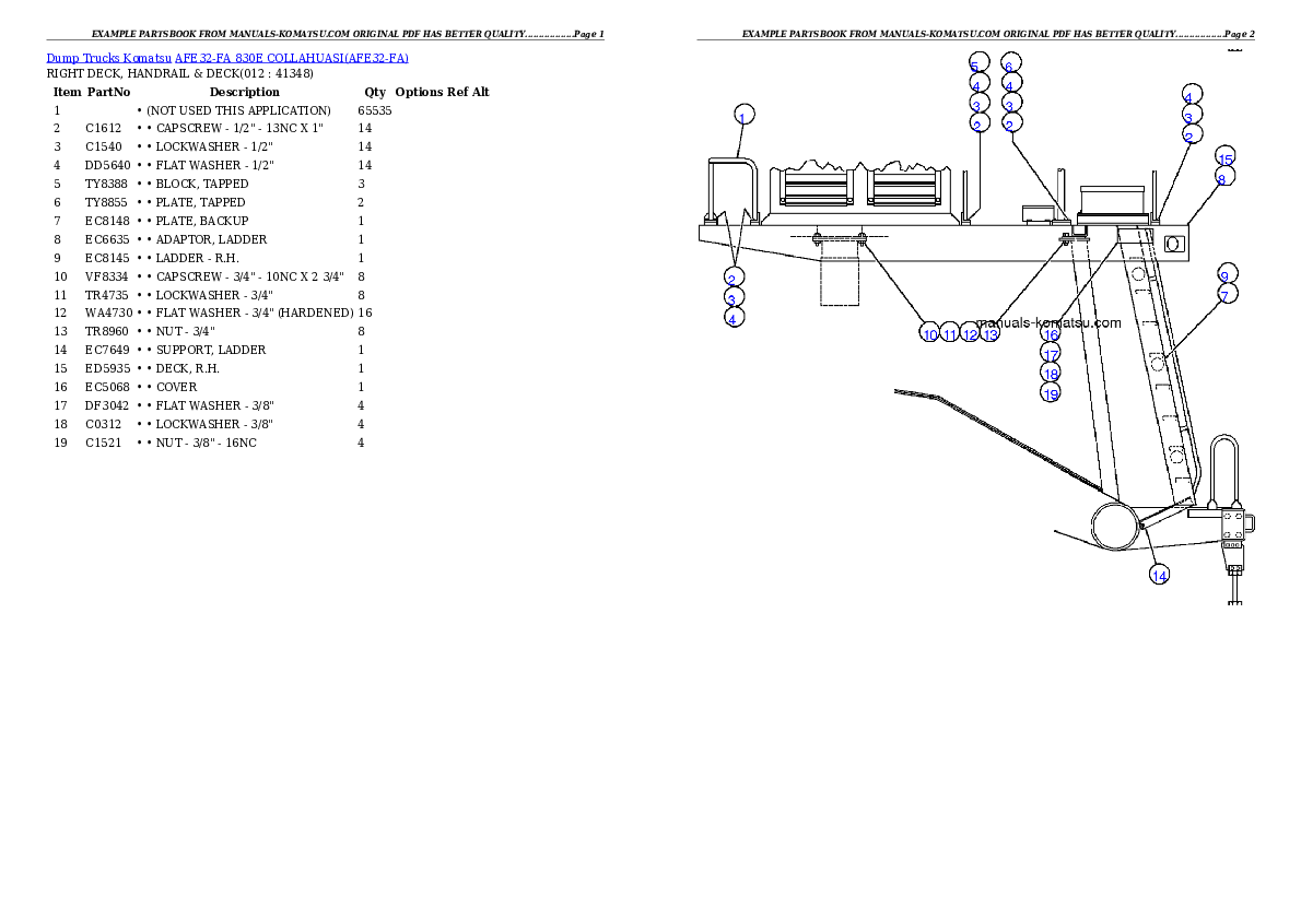 Protected: AFE32-FA 830E                 COLLAHUASI Partsbook