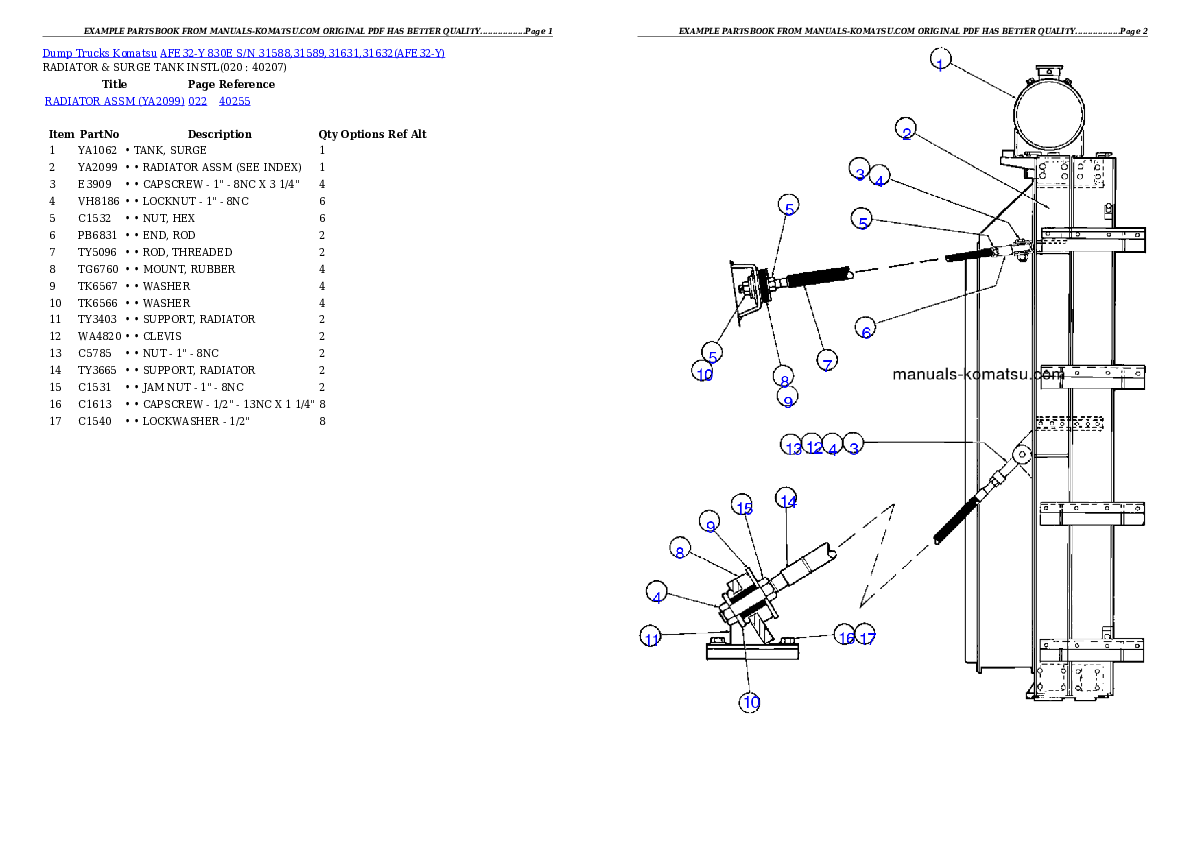Protected: AFE32-Y 830E S/N 31588,31589,31631,31632 Partsbook