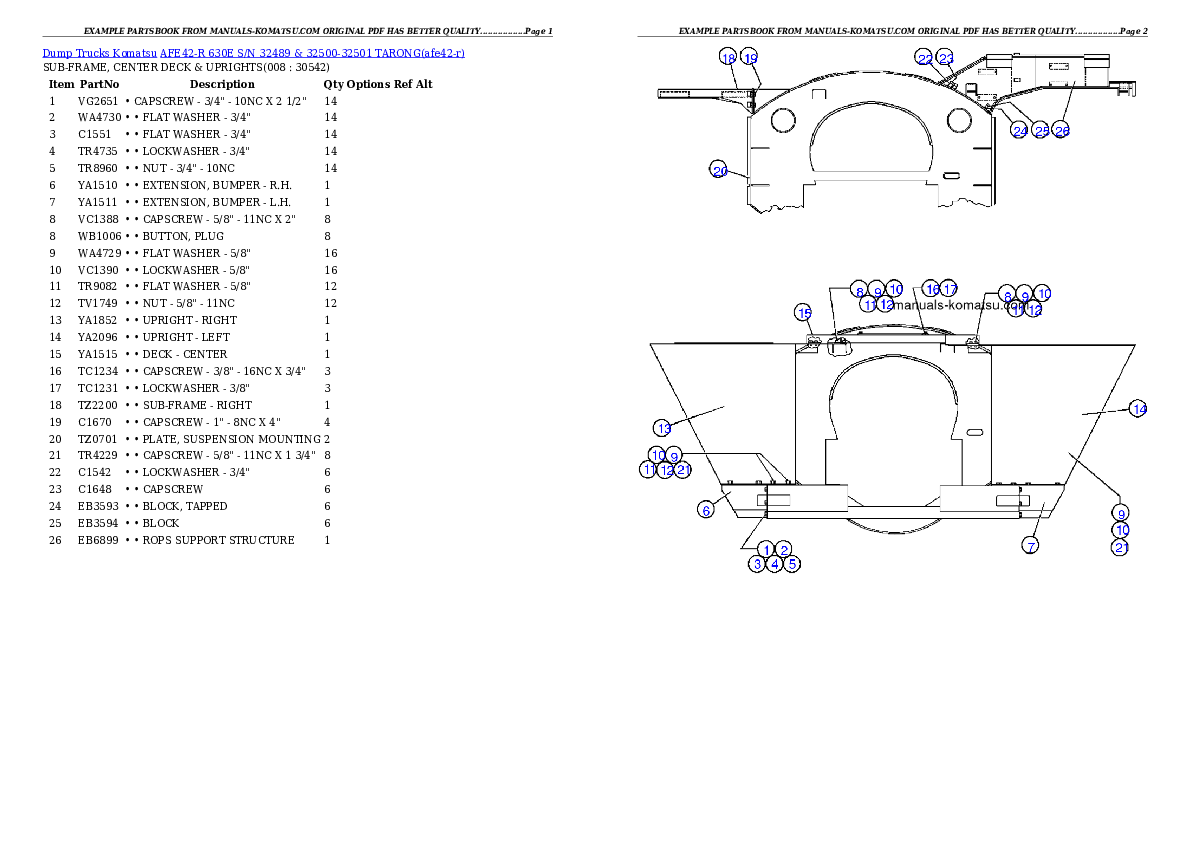 Protected: AFE42-R  630E S/N 32489 & 32500-32501 TARONG Partsbook