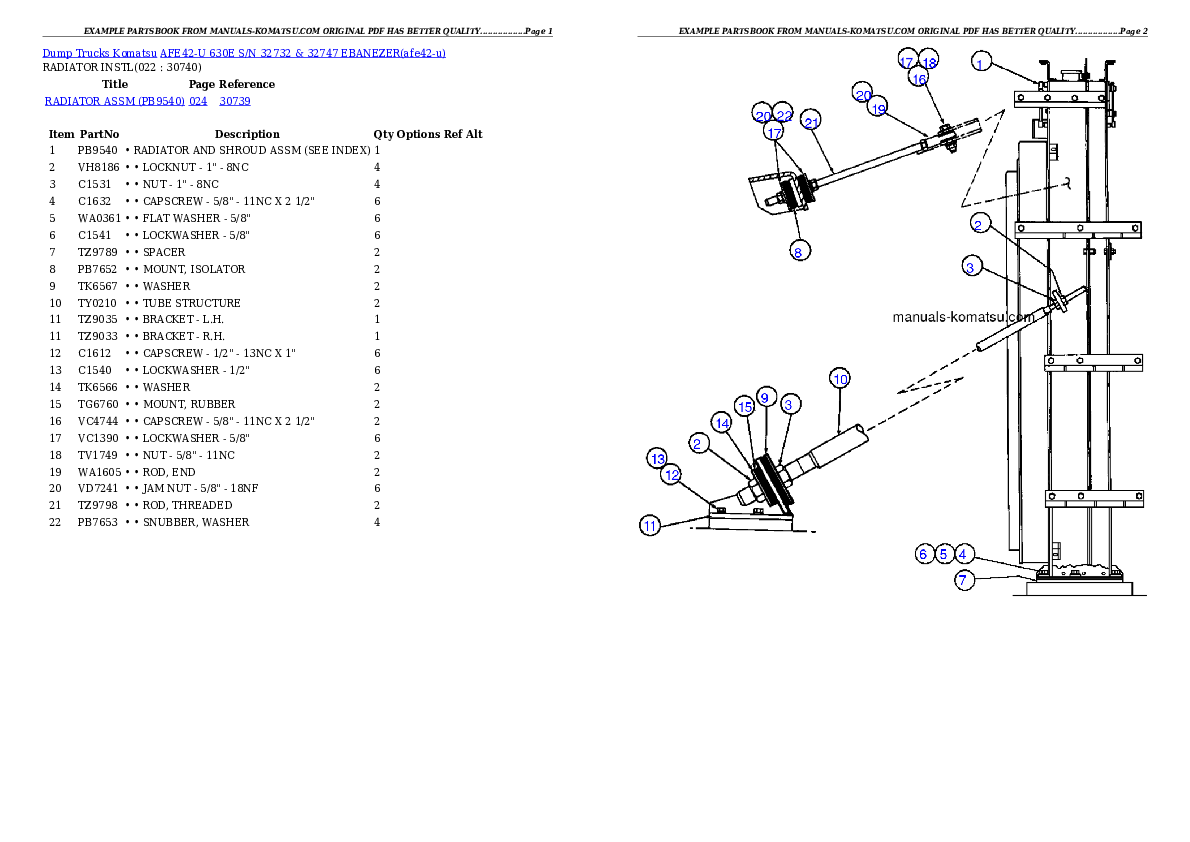 Protected: AFE42-U  630E S/N 32732 & 32747 EBANEZER Partsbook