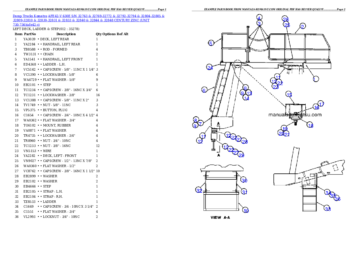 Protected: AFE42-V 630E S/N 32763 & 32769-32772 & 32792-32794 & 32804-32805 & 32809-32810 & 32830-32831 & 32833 & 32840 & 32844 & 32848 CENTURY ZINC (UNIT 730-736) Partsbook