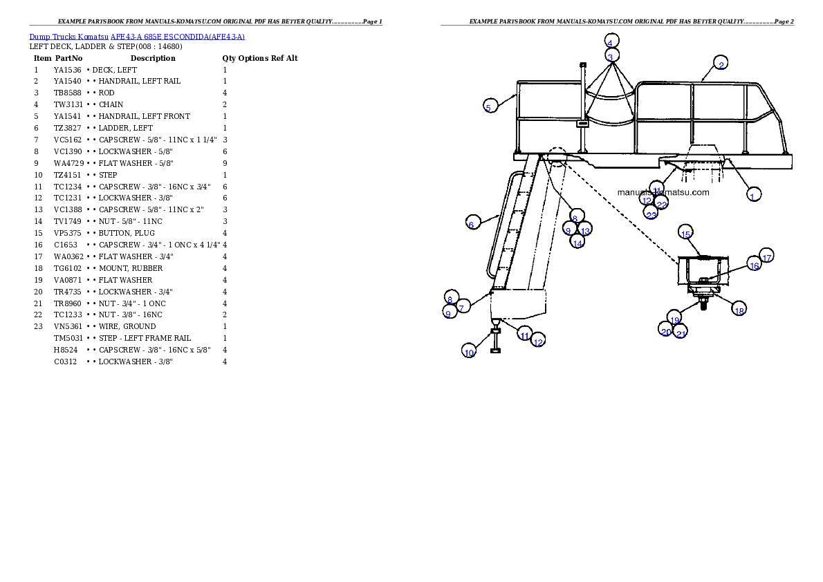 Protected: AFE43-A  685E                  ESCONDIDA Partsbook