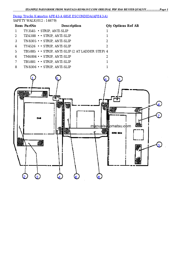 Protected: AFE43-A  685E                  ESCONDIDA Partsbook
