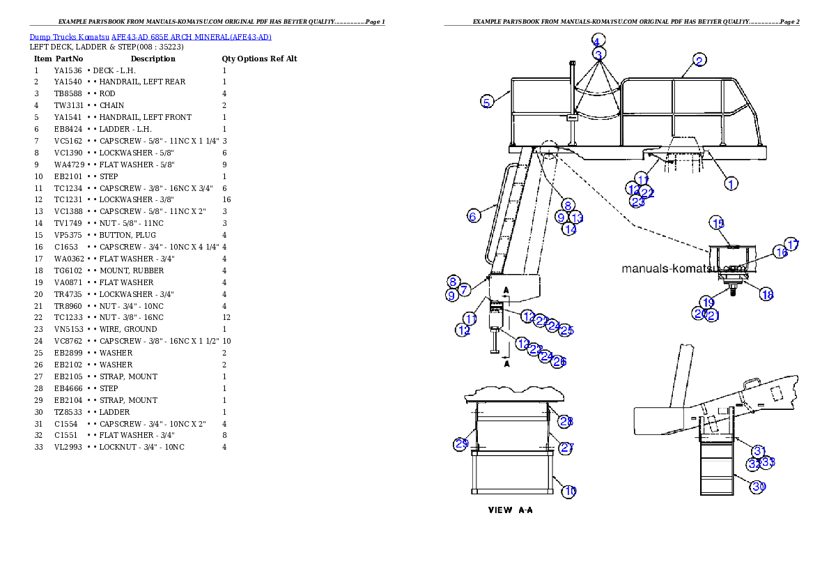 Protected: AFE43-AD 685E                 ARCH MINERAL Partsbook