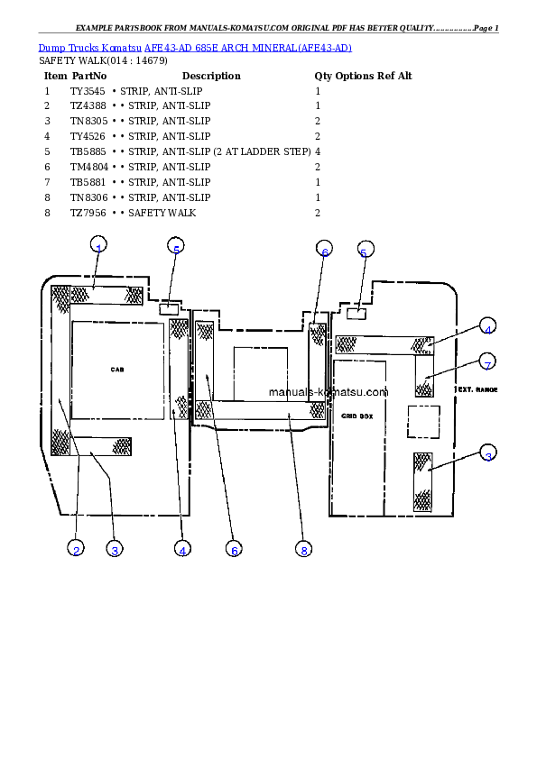 Protected: AFE43-AD 685E                 ARCH MINERAL Partsbook