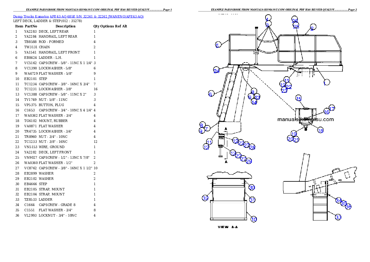 Protected: AFE43-AQ 685E S/N 32261 & 32262 JWANENG Partsbook