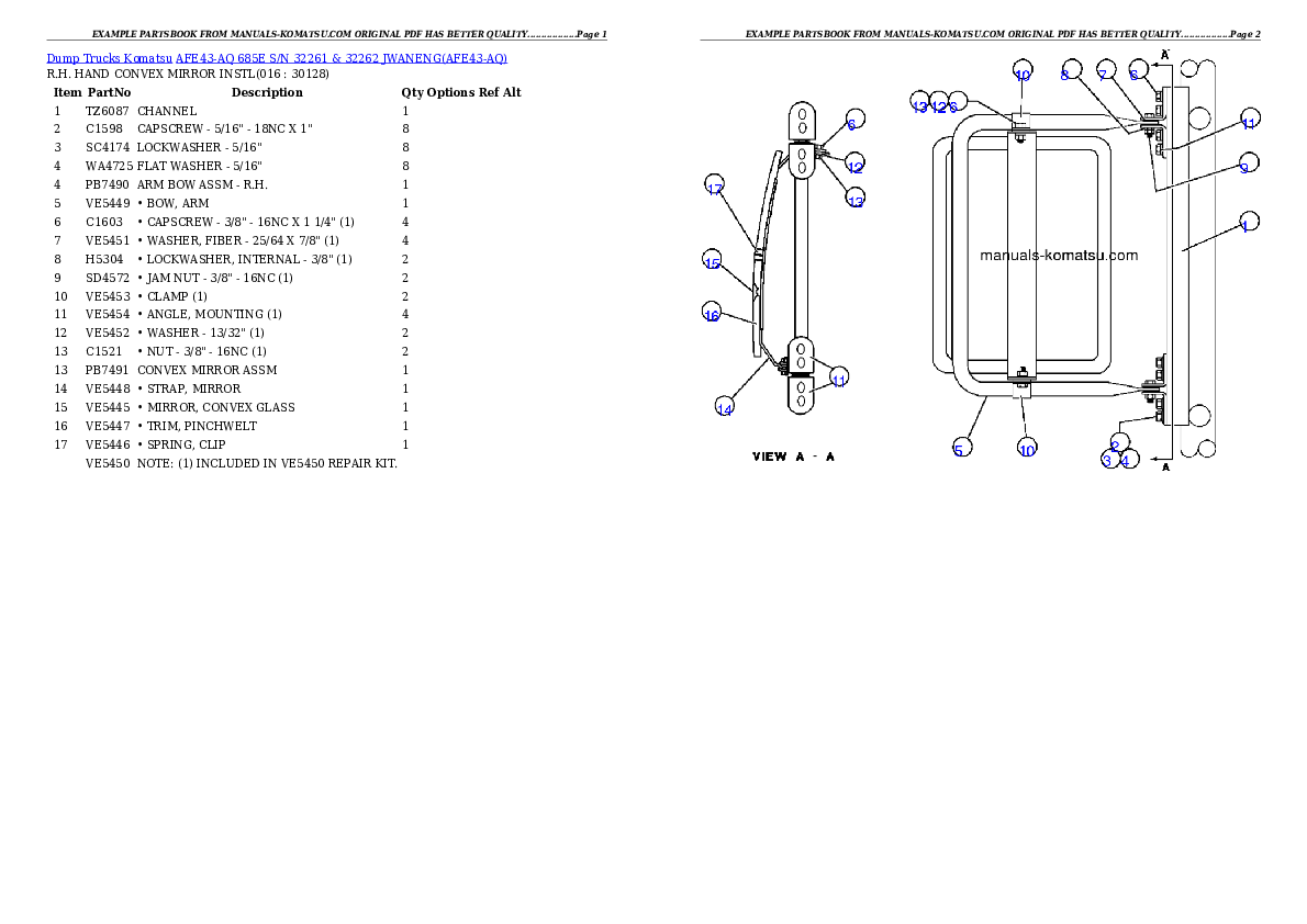 Protected: AFE43-AQ 685E S/N 32261 & 32262 JWANENG Partsbook