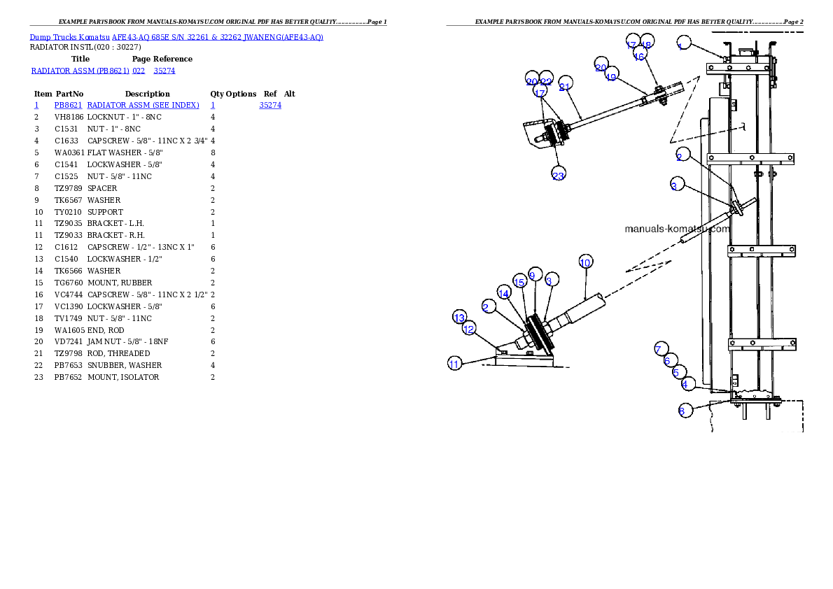 Protected: AFE43-AQ 685E S/N 32261 & 32262 JWANENG Partsbook