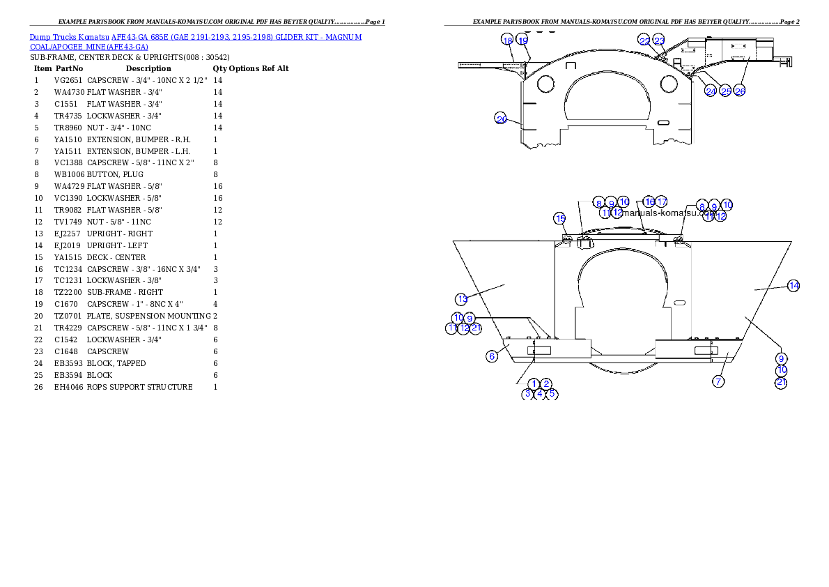 Protected: AFE43-GA 685E (GAE 2191-2193, 2195-2198) GLIDER KIT – MAGNUM COAL/APOGEE MINE Partsbook