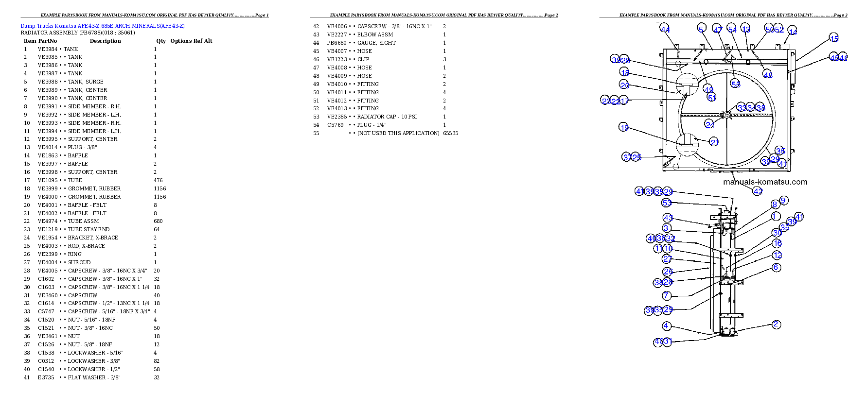 Protected: AFE43-Z 685E               ARCH MINERALS Partsbook