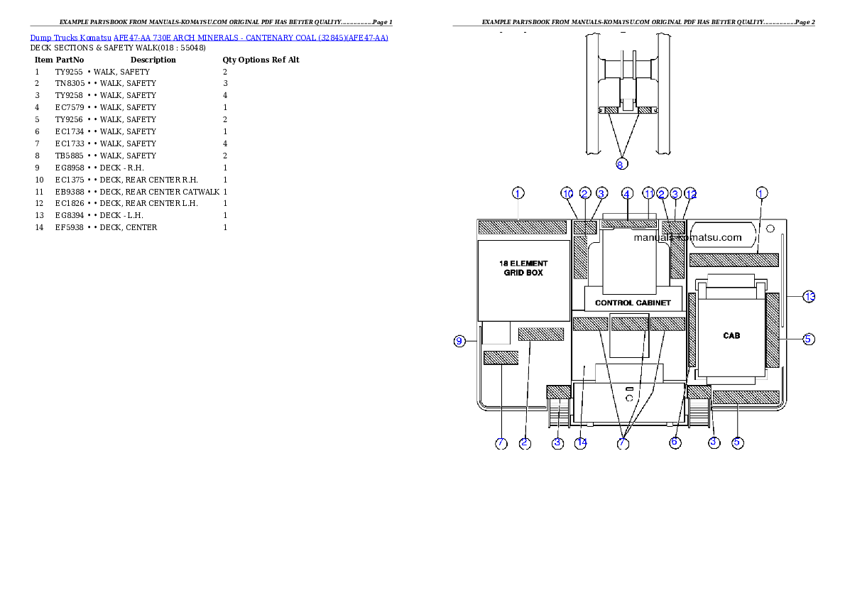Protected: AFE47-AA 730E                 ARCH MINERALS – CANTENARY COAL (32845) Partsbook