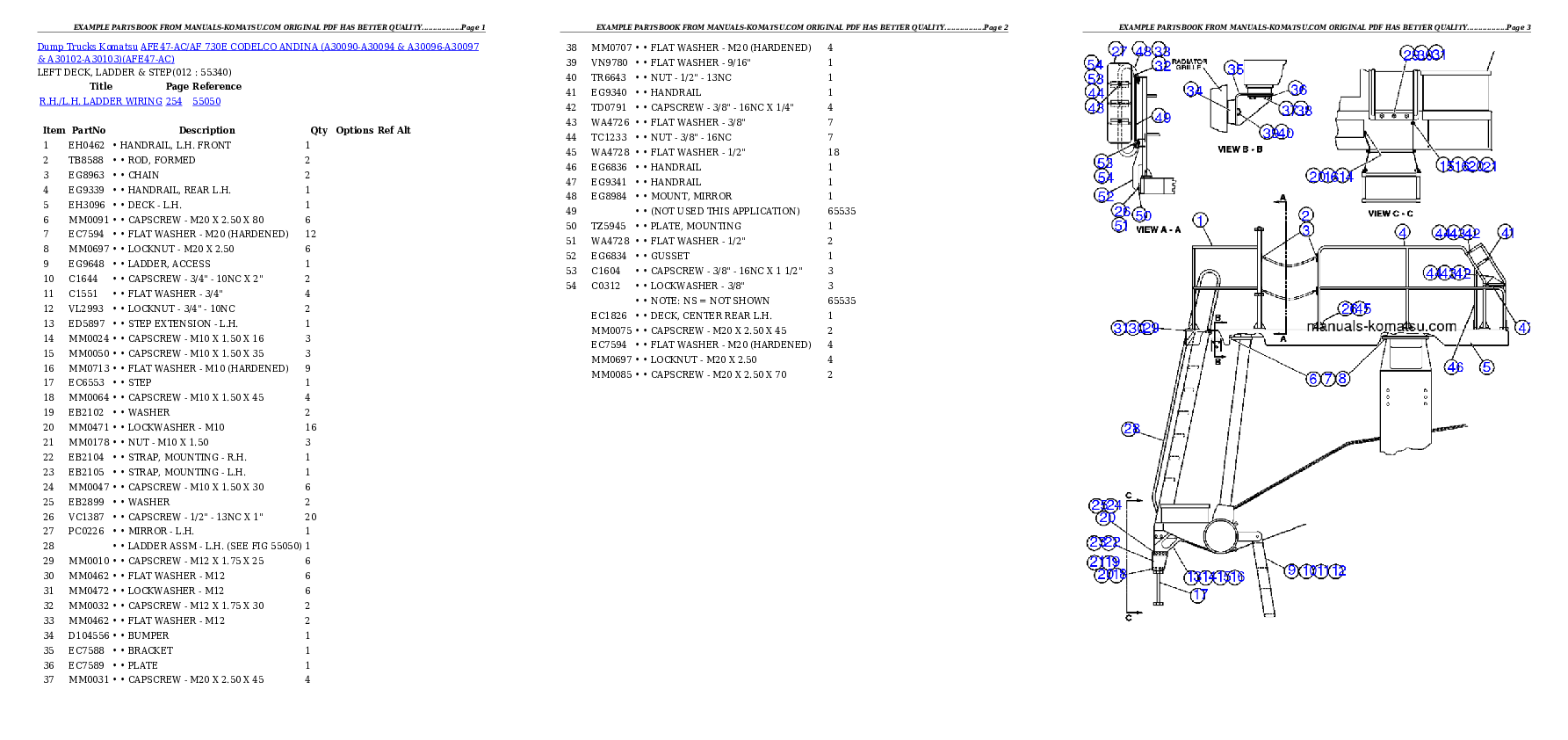 Protected: AFE47-AC/AF 730E             CODELCO ANDINA (A30090-A30094 & A30096-A30097 & A30102-A30103) Partsbook