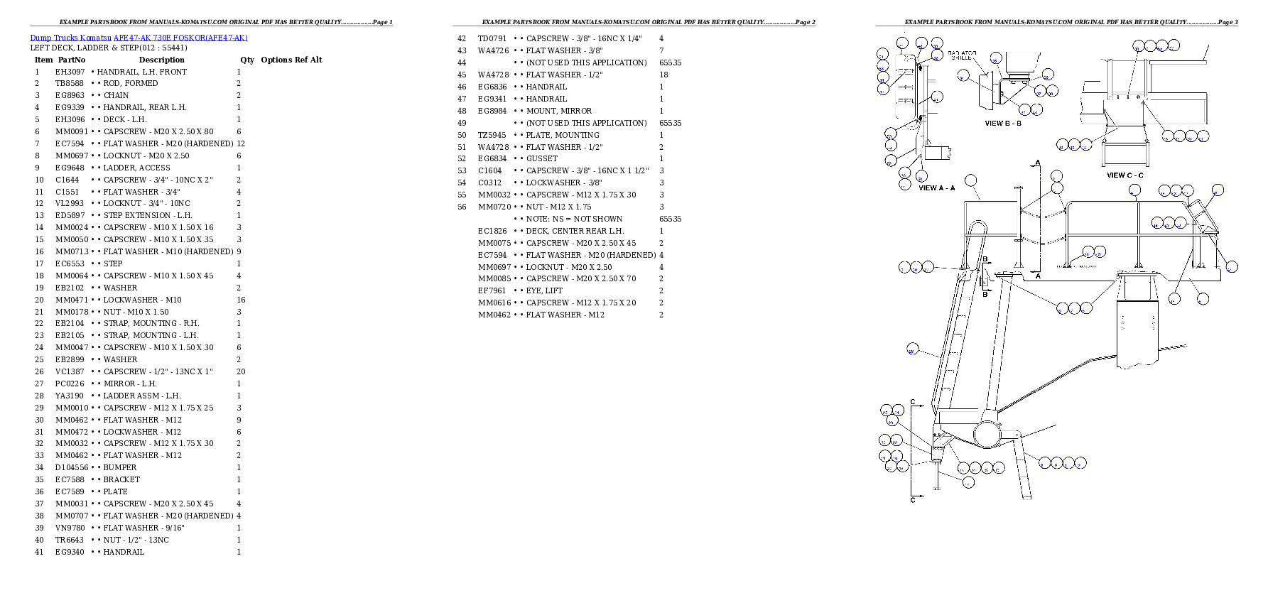 Protected: AFE47-AK 730E                 FOSKOR Partsbook