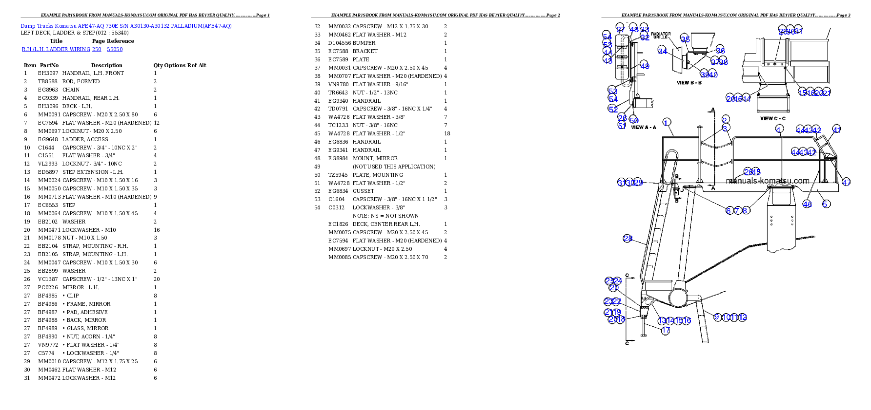 Protected: AFE47-AQ 730E S/N A30130-A30132 PALLADIUM Partsbook