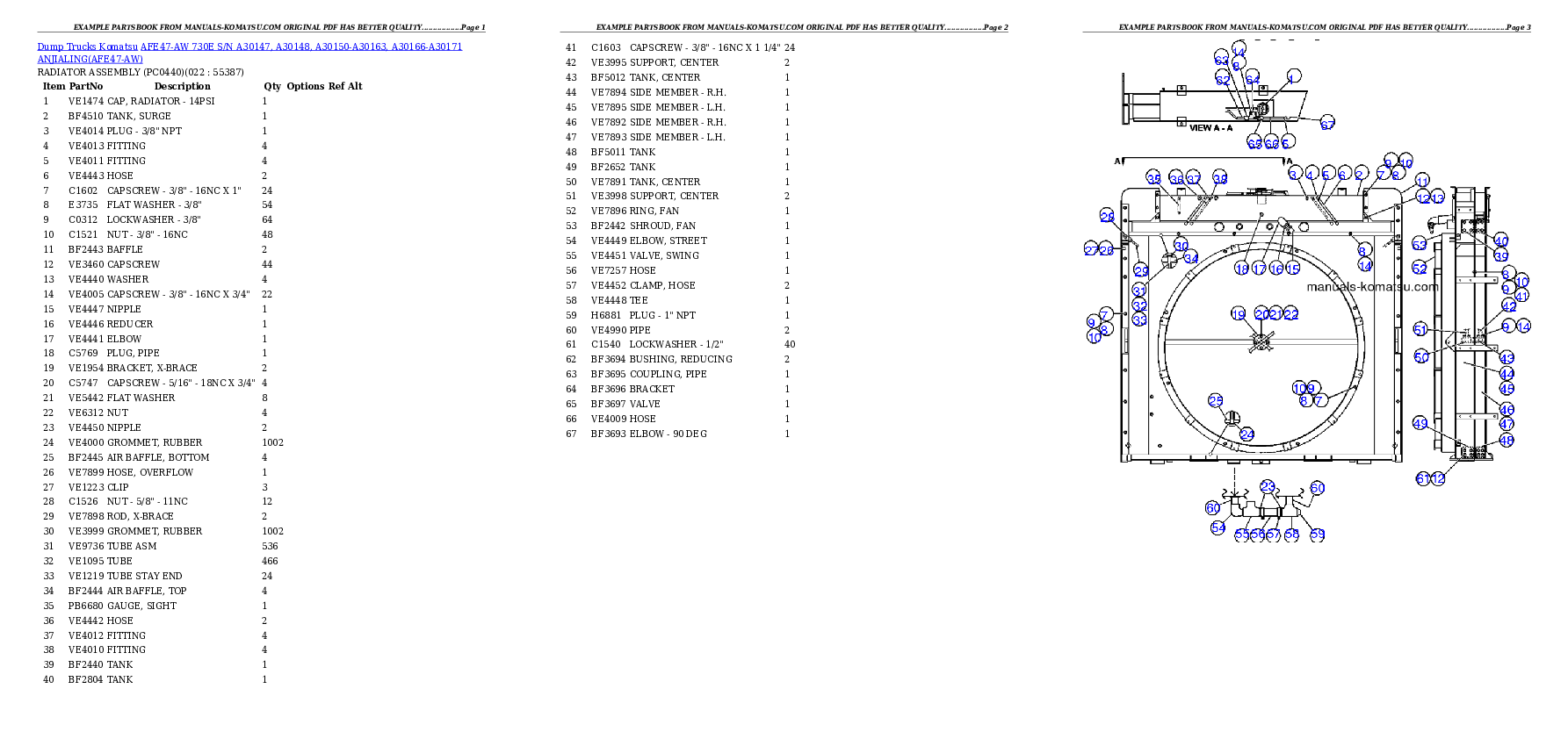 Protected: AFE47-AW 730E S/N A30147, A30148, A30150-A30163, A30166-A30171 ANJIALING Partsbook