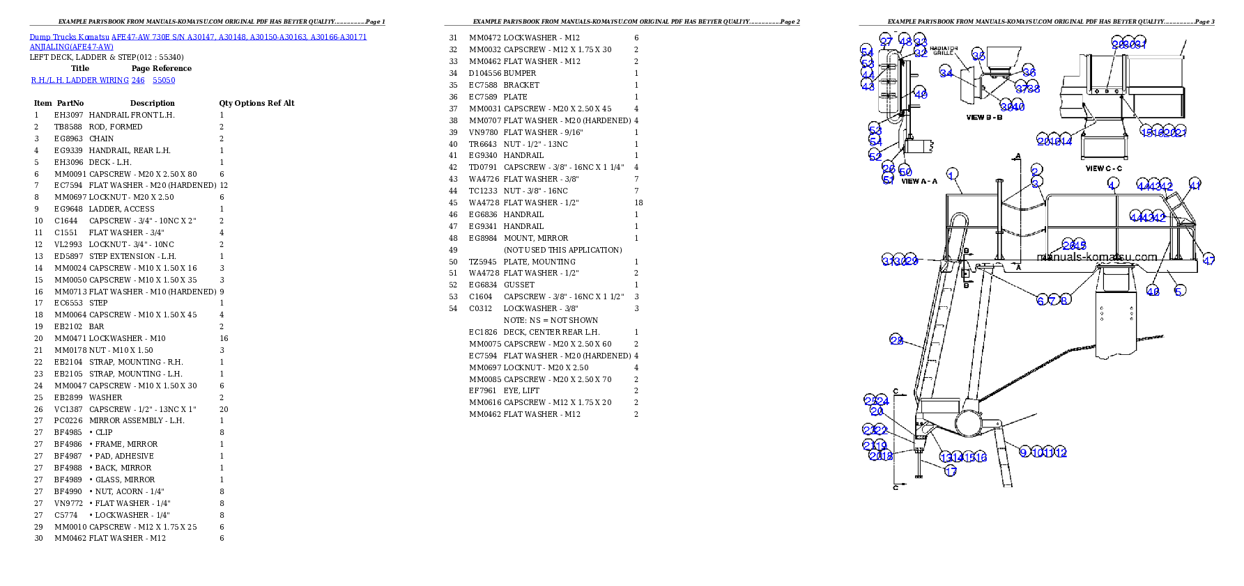 Protected: AFE47-AW 730E S/N A30147, A30148, A30150-A30163, A30166-A30171 ANJIALING Partsbook