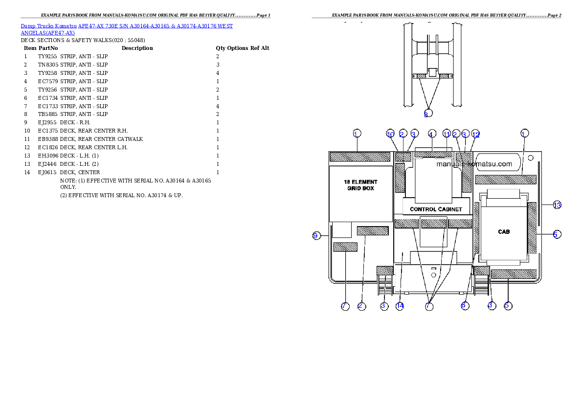 Protected: AFE47-AX 730E S/N A30164-A30165 & A30174-A30176 WEST ANGELAS Partsbook