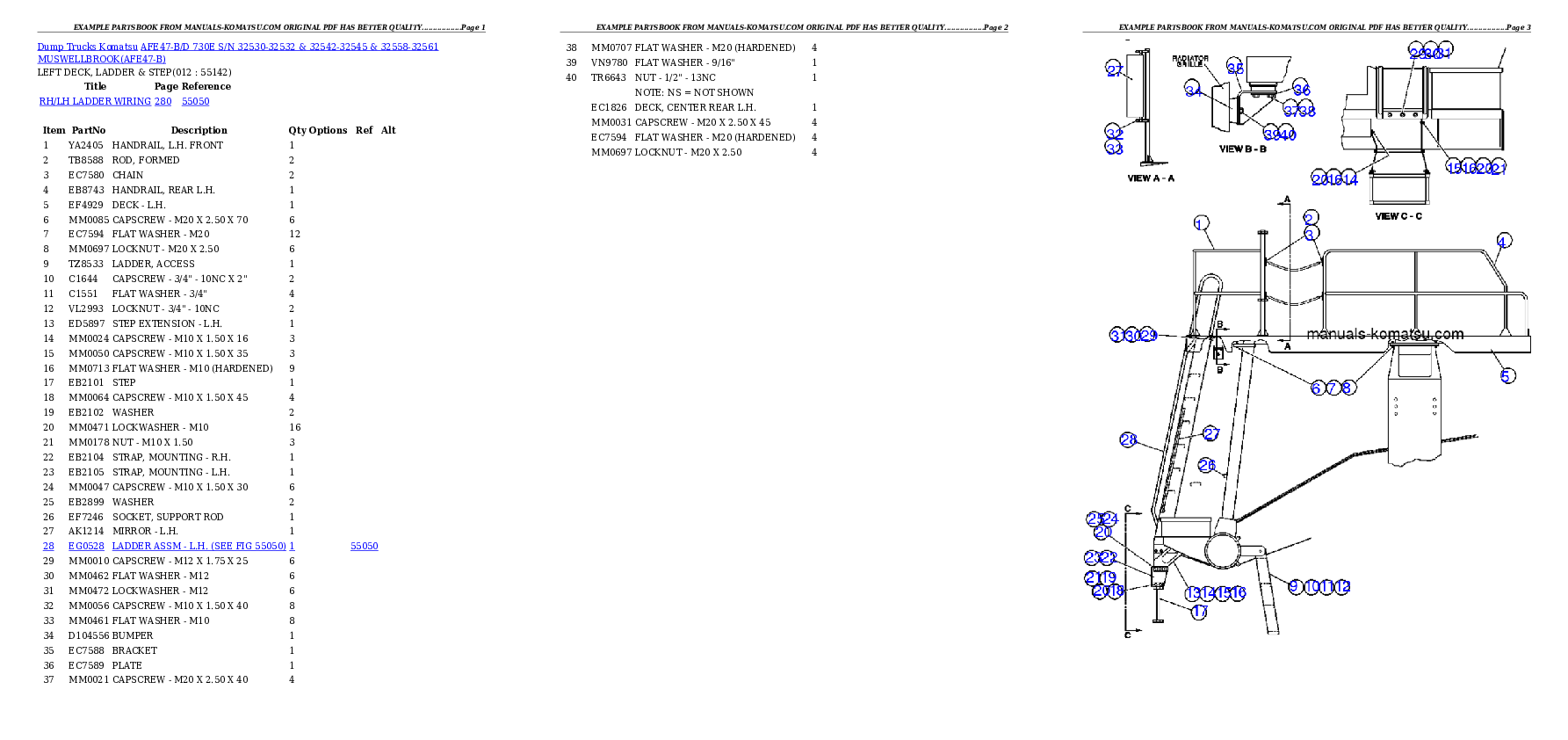 Protected: AFE47-B/D  730E S/N 32530-32532 & 32542-32545 & 32558-32561   MUSWELLBROOK Partsbook
