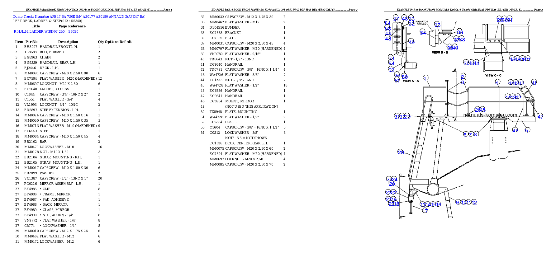 Protected: AFE47-BA 730E S/N A30177-A30180 ANJIALING Partsbook