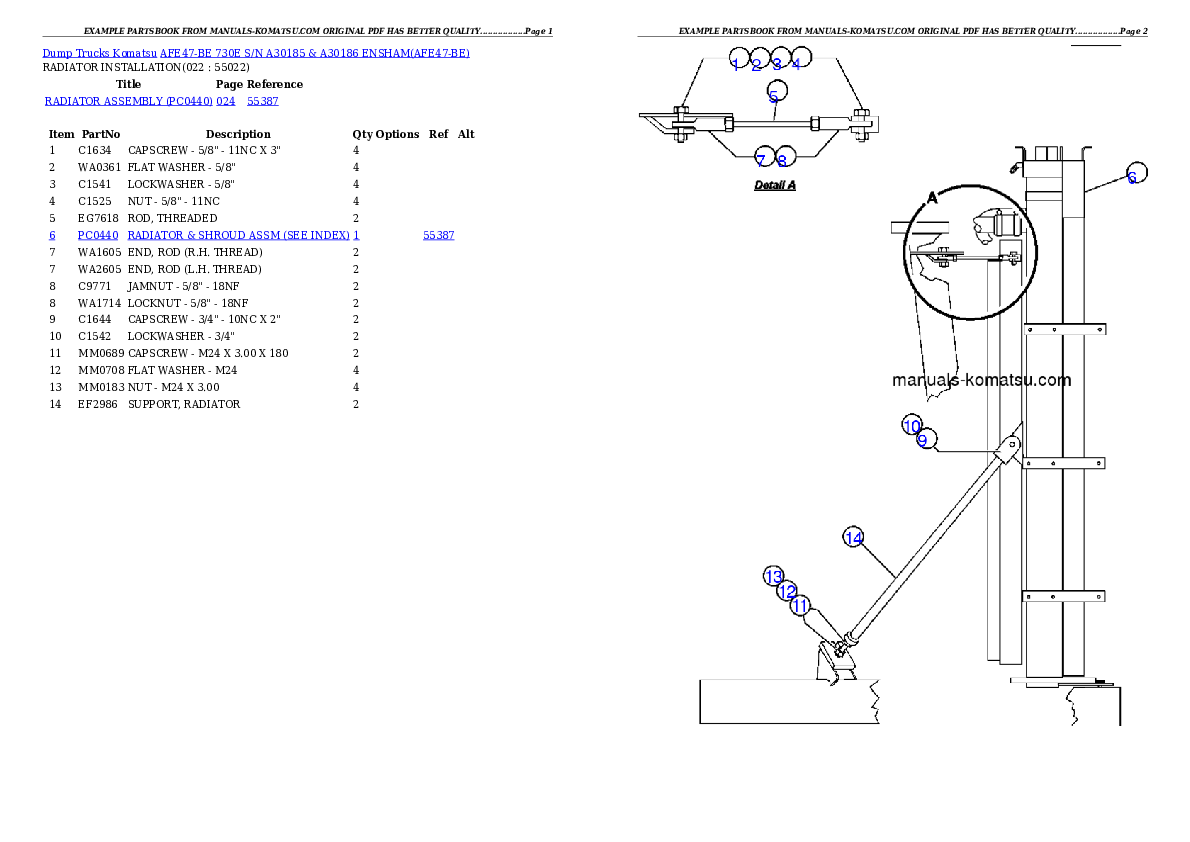 Protected: AFE47-BE 730E S/N A30185 & A30186 ENSHAM Partsbook