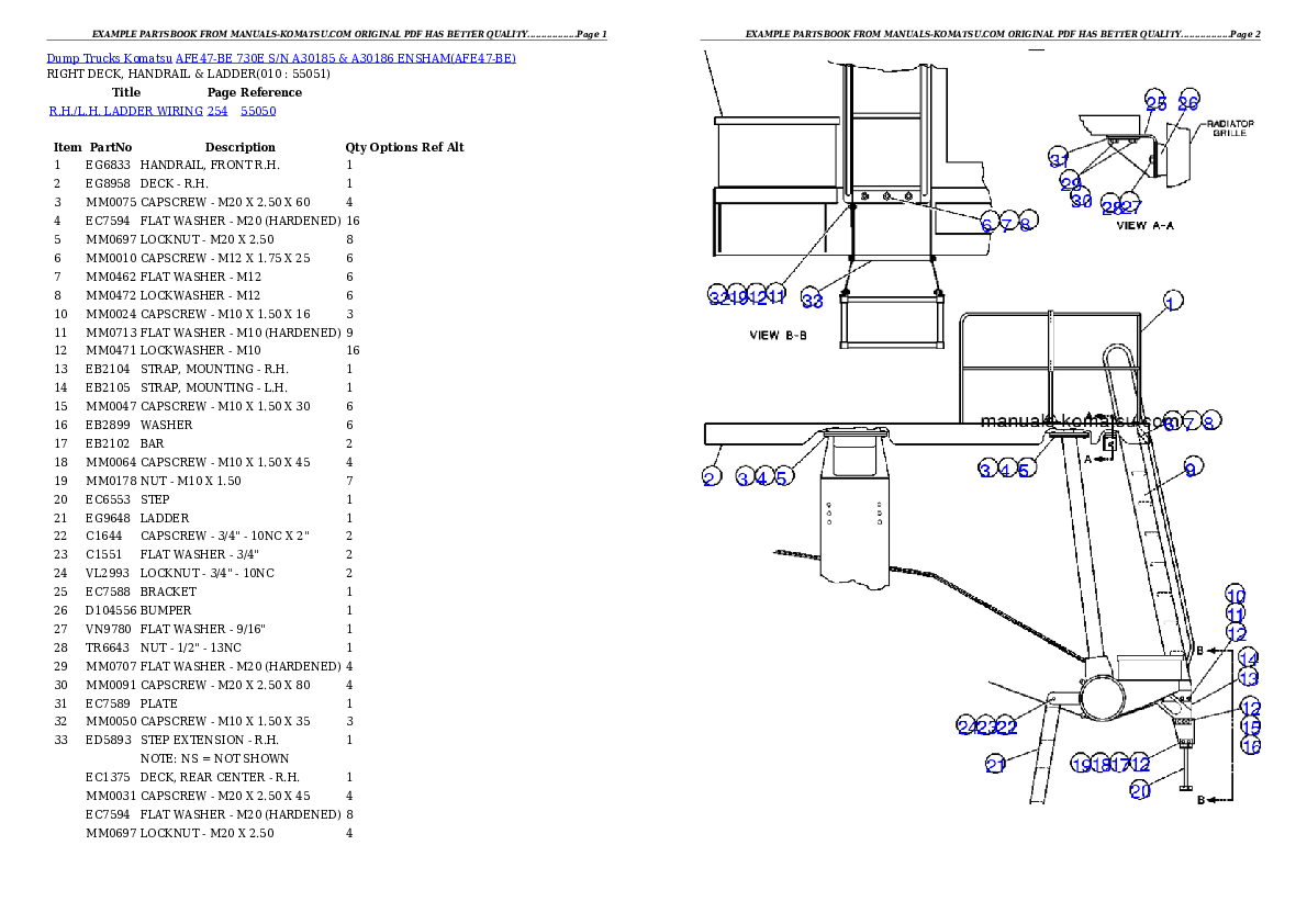 Protected: AFE47-BE 730E S/N A30185 & A30186 ENSHAM Partsbook