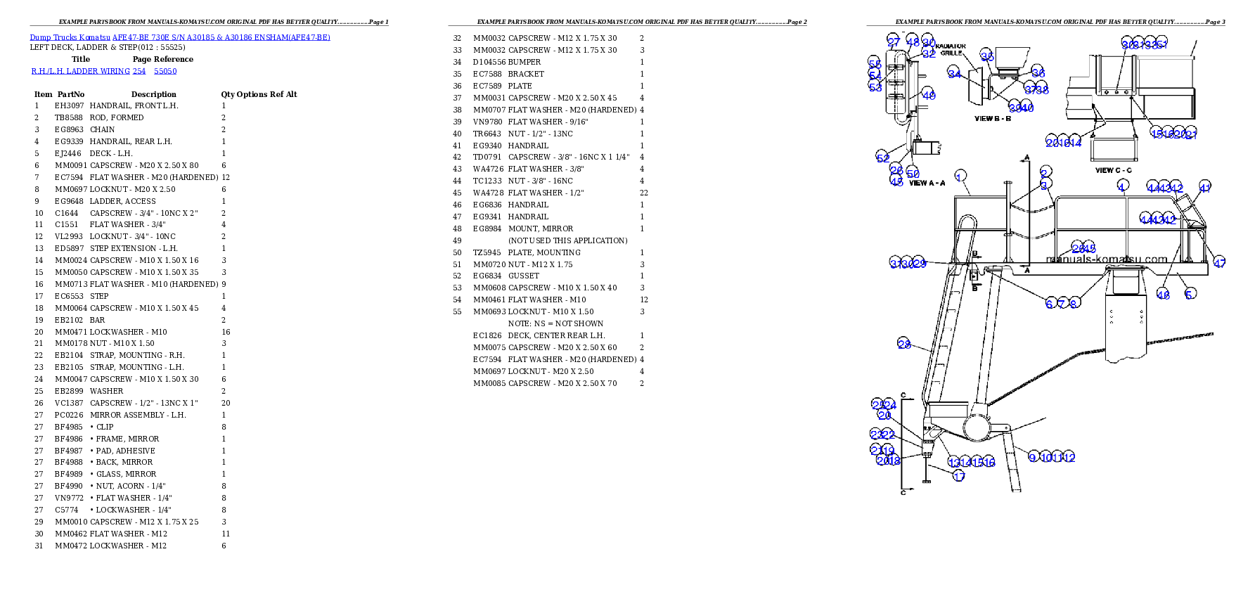 Protected: AFE47-BE 730E S/N A30185 & A30186 ENSHAM Partsbook