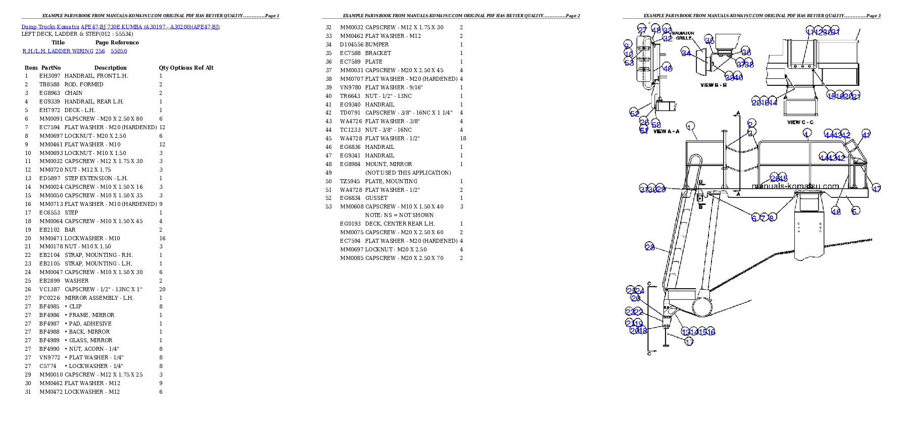 Protected: AFE47-BJ 730E               KUMBA (A30197 – A30200) Partsbook