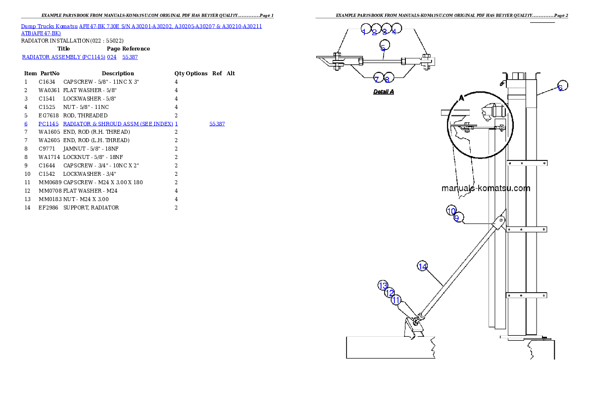 Protected: AFE47-BK 730E S/N A30201-A30202, A30205-A30207 & A30210-A30211 ATB Partsbook