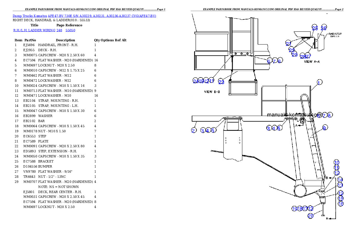 Protected: AFE47-BV 730E S/N A30229, A30231, A30236-A30237    CVG Partsbook