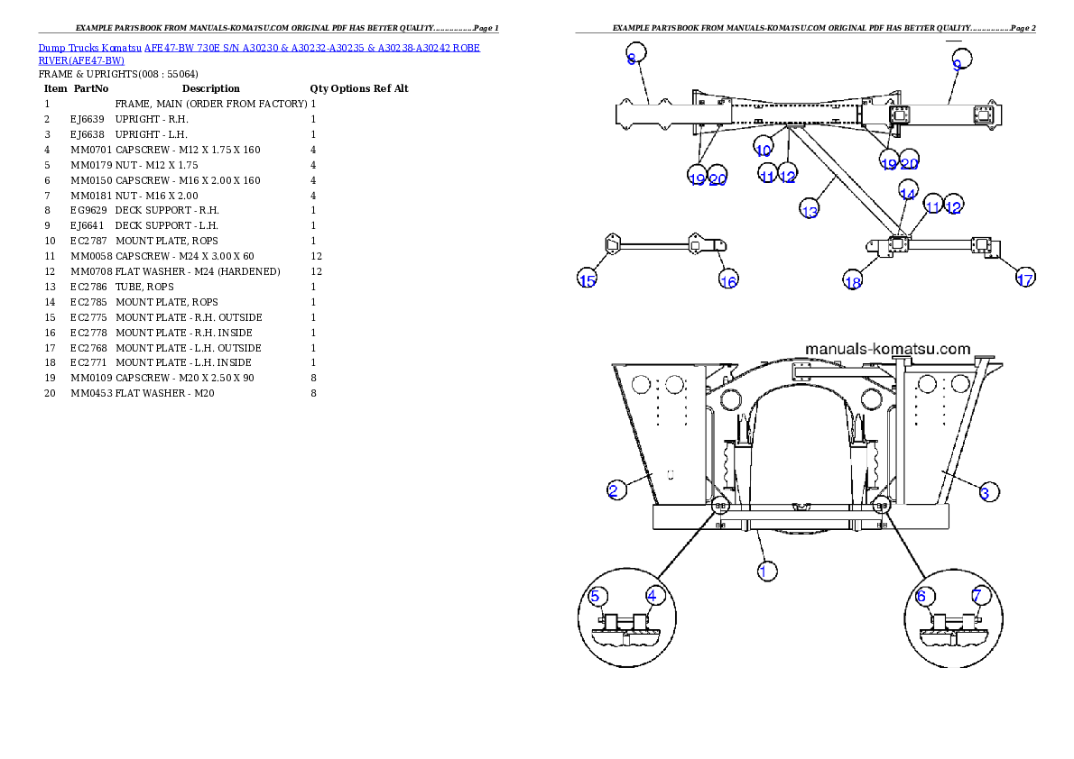 Protected: AFE47-BW 730E S/N A30230 & A30232-A30235 & A30238-A30242  ROBE RIVER Partsbook