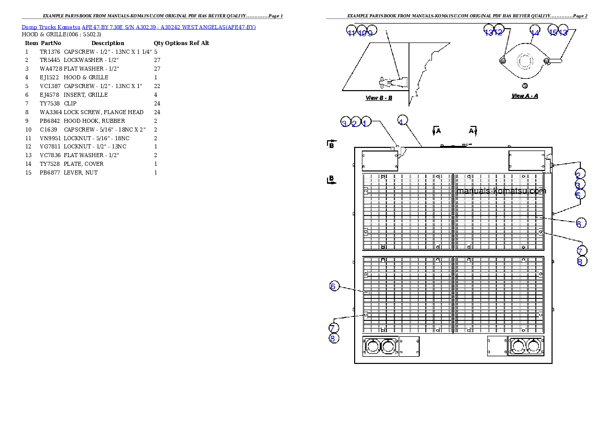 Protected: AFE47-BY 730E S/N A30239 – A30242    WEST ANGELAS Partsbook