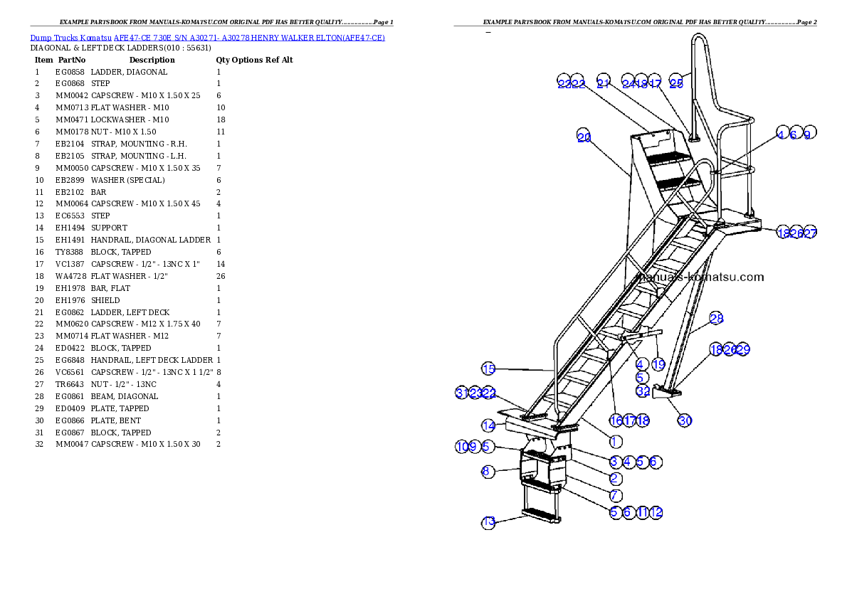 Protected: AFE47-CE 730E S/N A30271- A30278  HENRY WALKER ELTON Partsbook