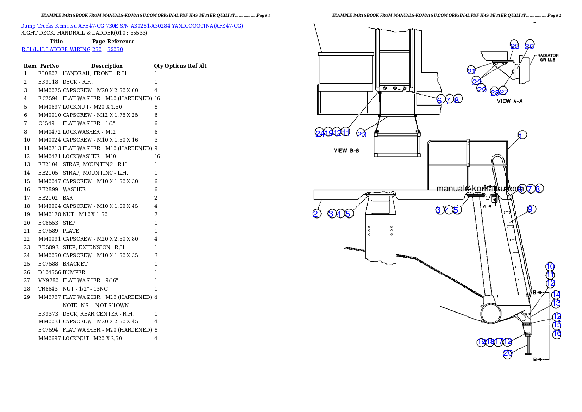 Protected: AFE47-CG 730E S/N A30281-A30284   YANDICOOGINA Partsbook