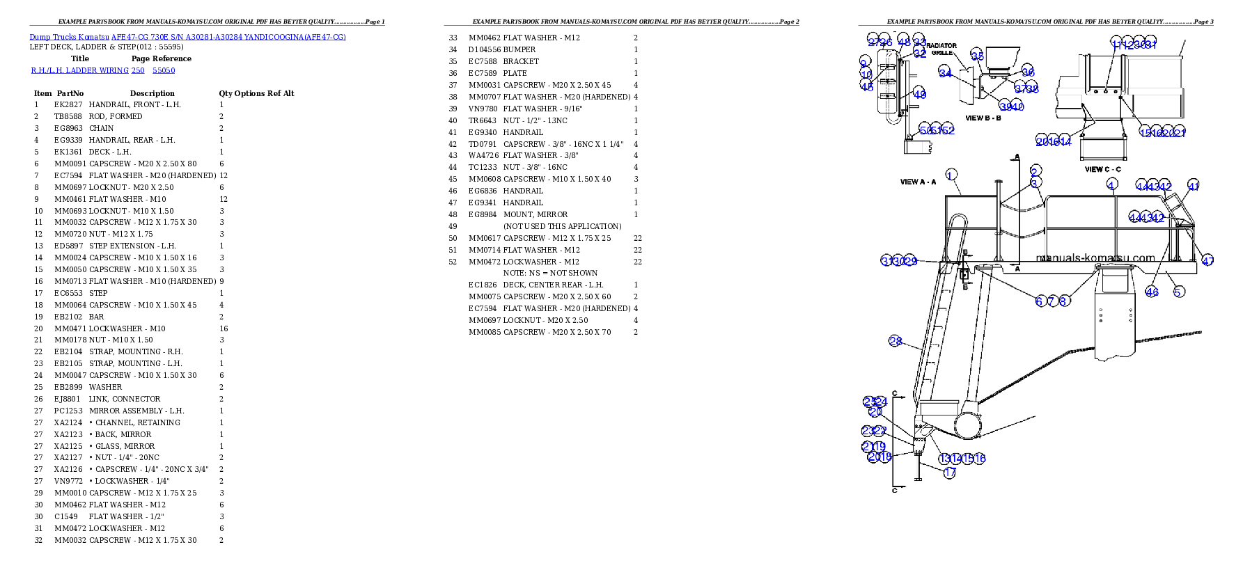 Protected: AFE47-CG 730E S/N A30281-A30284   YANDICOOGINA Partsbook