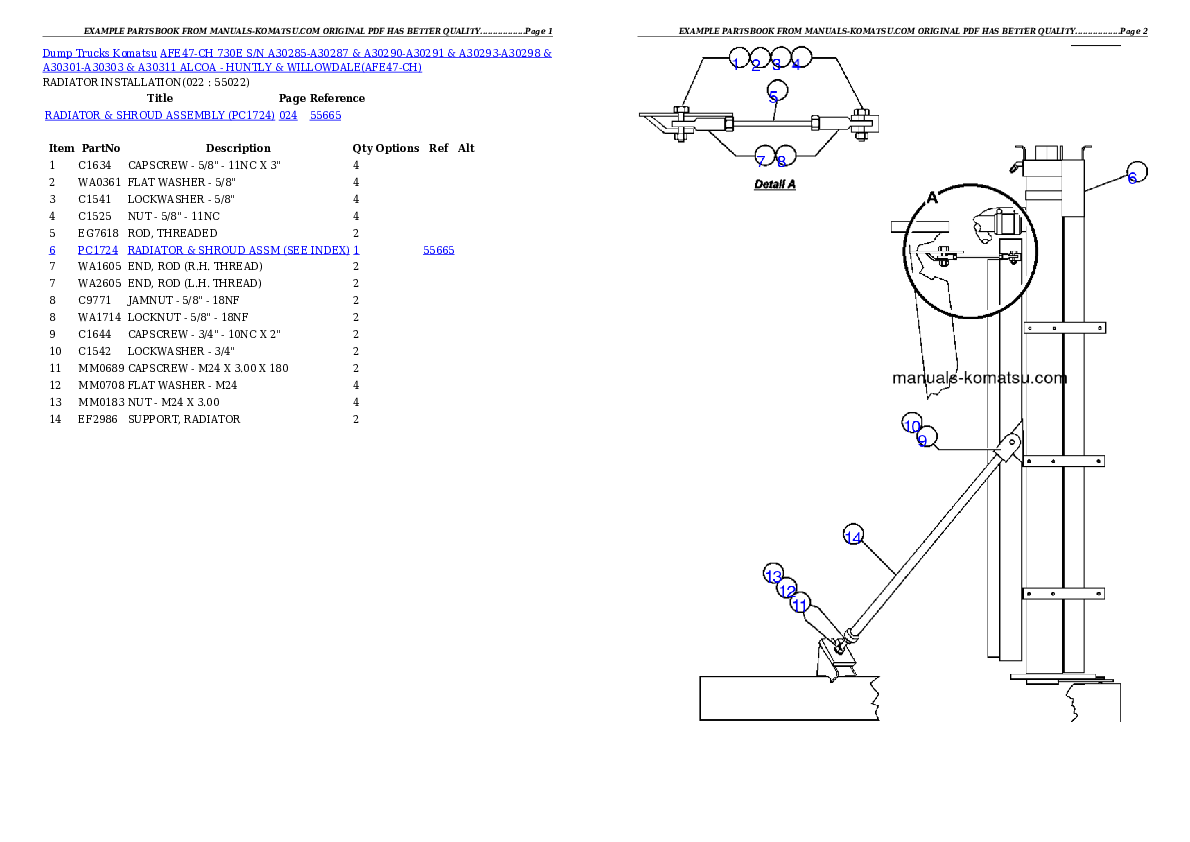 Protected: AFE47-CH 730E S/N A30285-A30287 & A30290-A30291 & A30293-A30298 & A30301-A30303 & A30311  ALCOA – HUNTLY & WILLOWDALE Partsbook