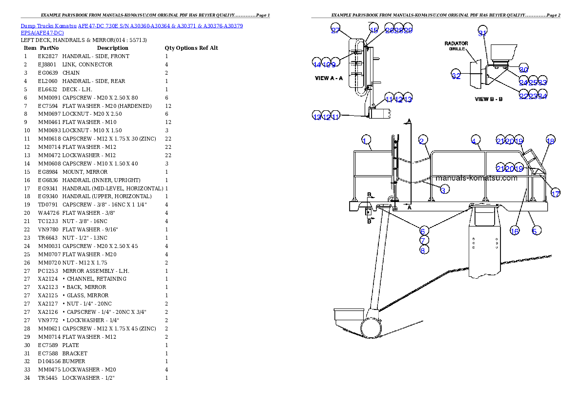 Protected: AFE47-DC 730E S/N A30360-A30364 & A30371 & A30376-A30379  EPSA Partsbook