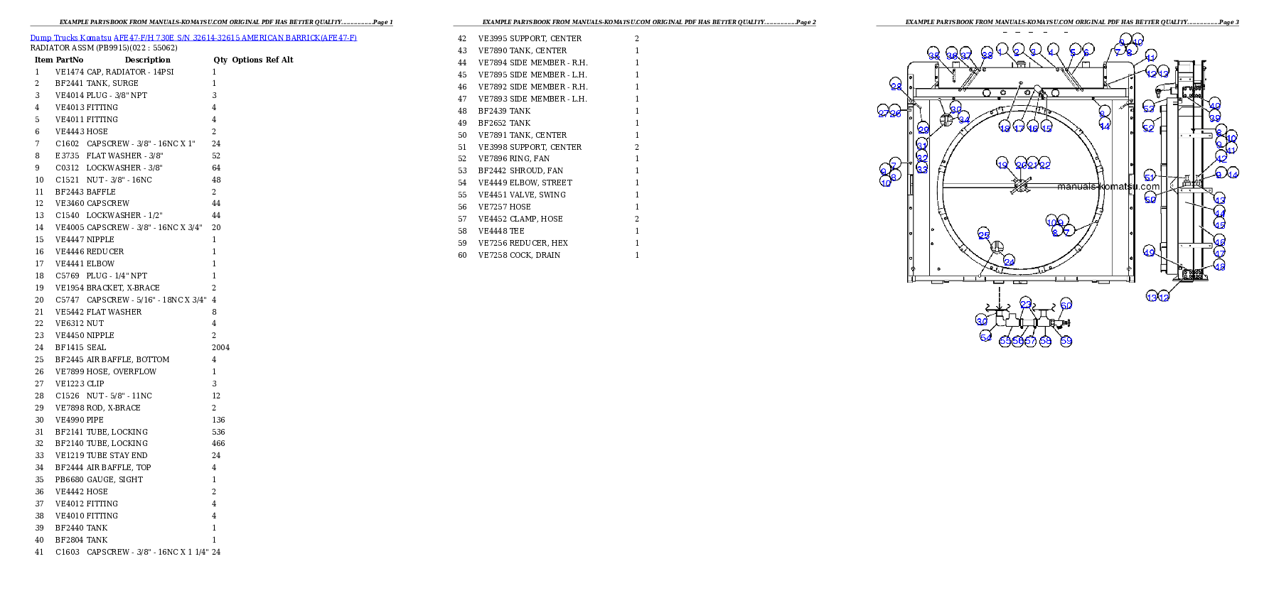 Protected: AFE47-F/H 730E S/N 32614-32615   AMERICAN BARRICK Partsbook