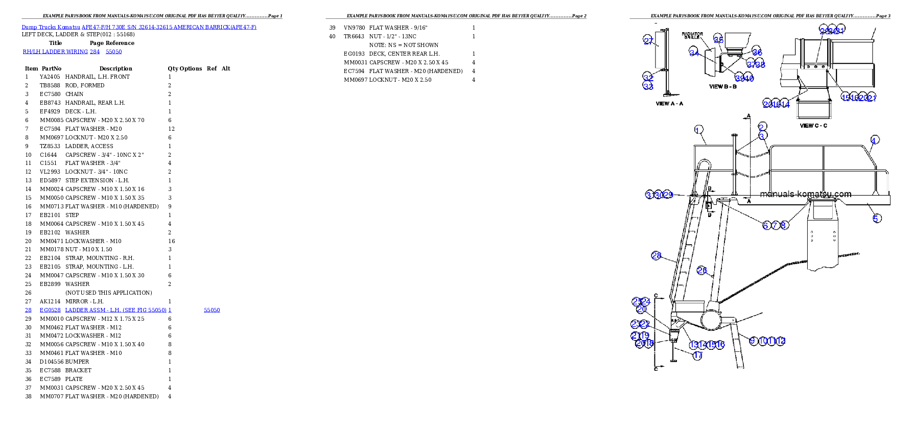 Protected: AFE47-F/H 730E S/N 32614-32615   AMERICAN BARRICK Partsbook