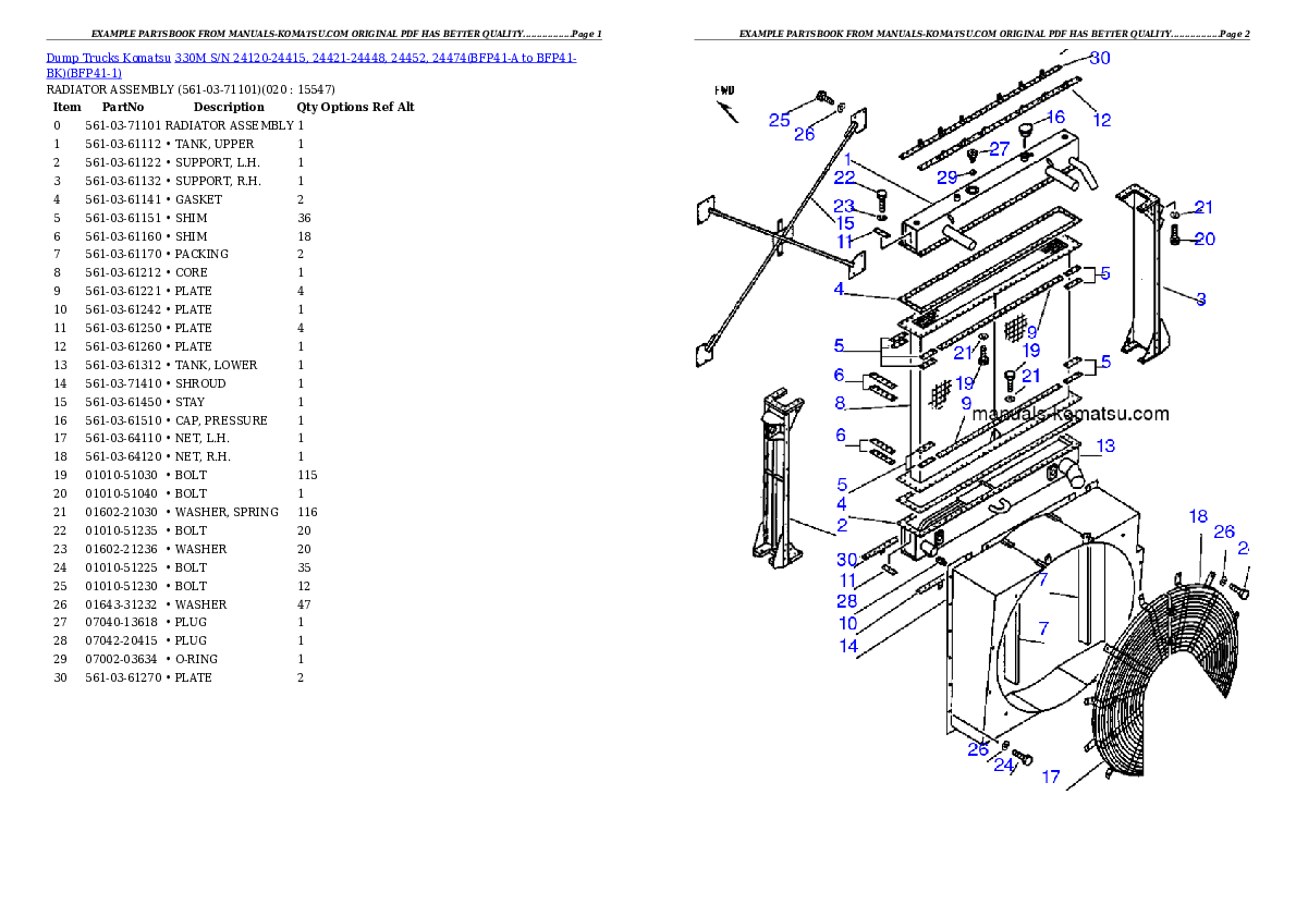 Protected: 330M S/N 24120-24415, 24421-24448, 24452, 24474(BFP41-A to BFP41-BK) Partsbook