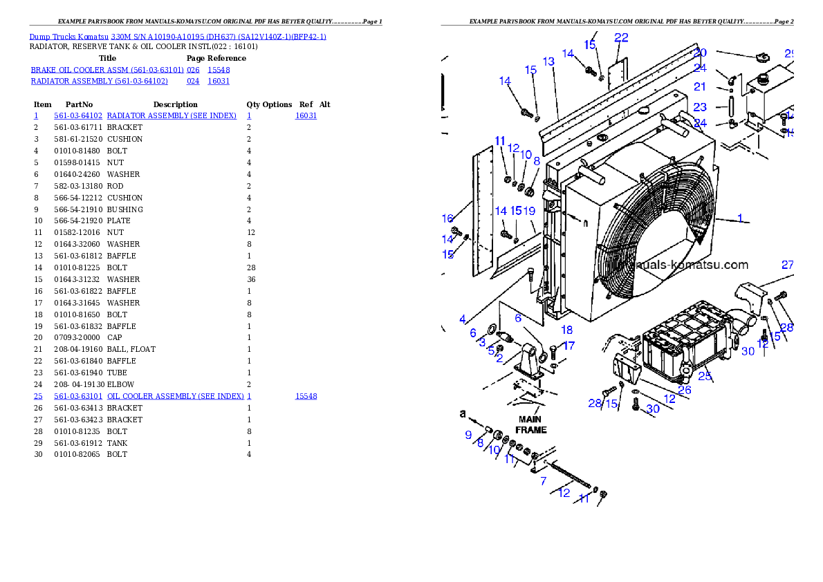Protected: 330M S/N A10190-A10195 (DH637) (SA12V140Z-1) Partsbook