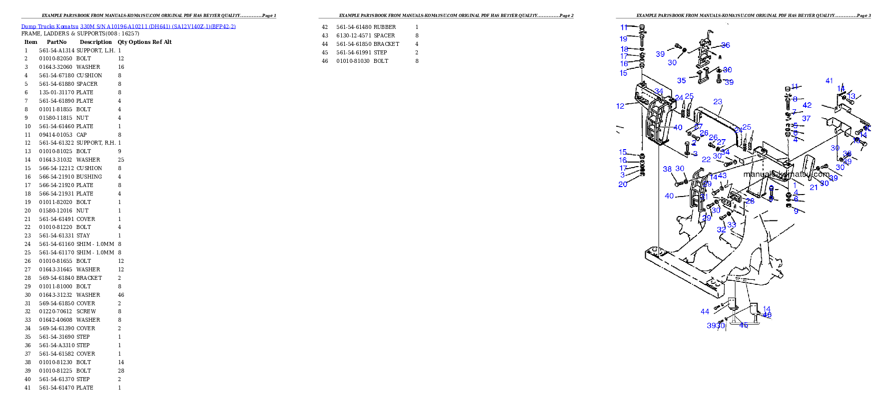 Protected: 330M S/N A10196-A10211 (DH641) (SA12V140Z-1) Partsbook