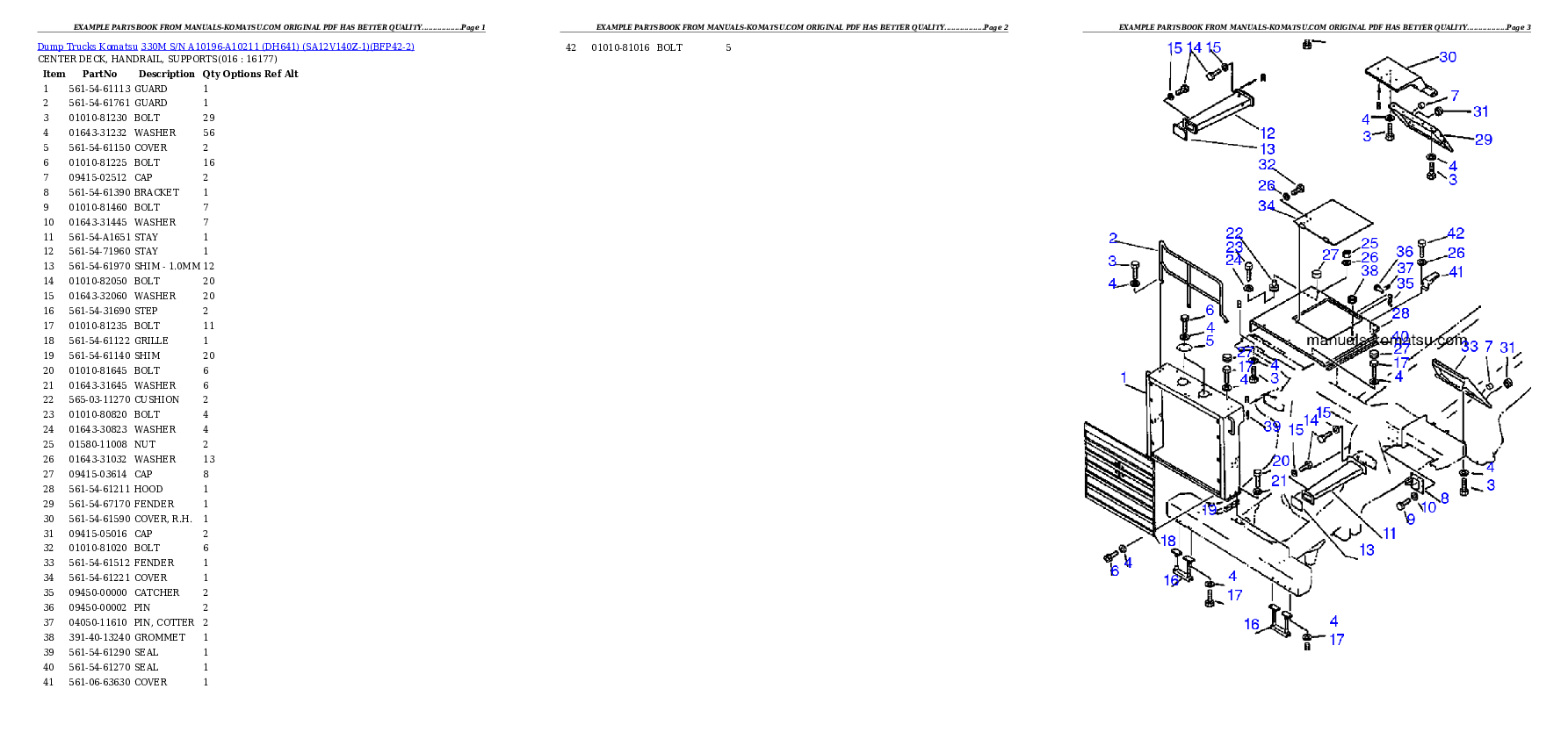Protected: 330M S/N A10196-A10211 (DH641) (SA12V140Z-1) Partsbook