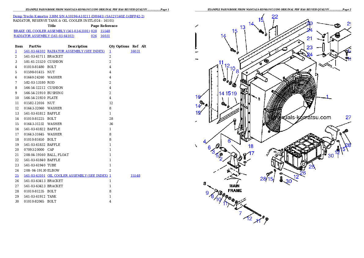 Protected: 330M S/N A10196-A10211 (DH641) (SA12V140Z-1) Partsbook