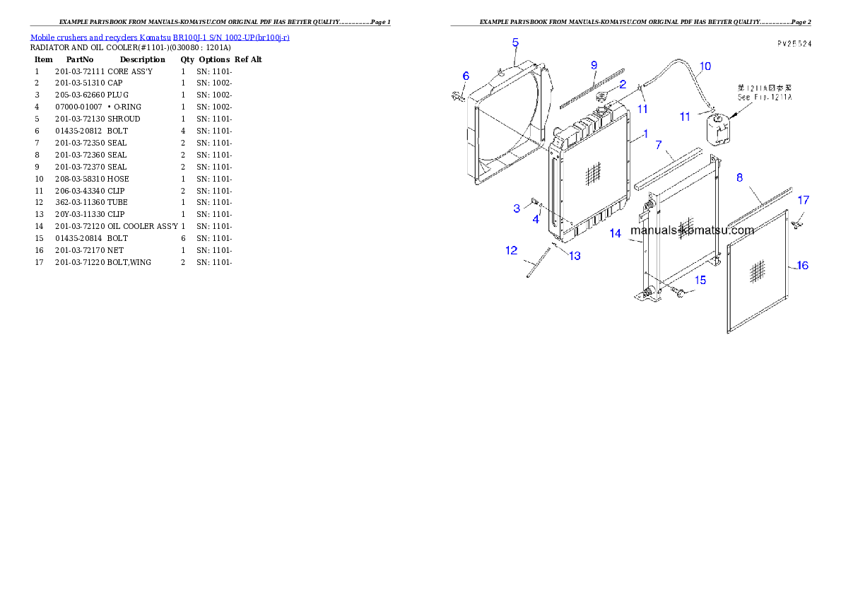 Protected: BR100J-1 S/N 1002-UP Partsbook