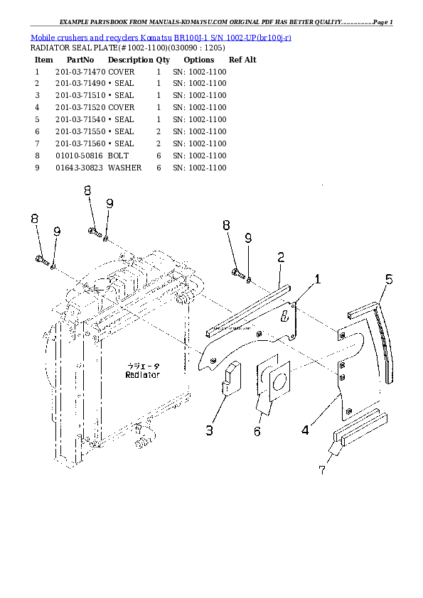 Protected: BR100J-1 S/N 1002-UP Partsbook