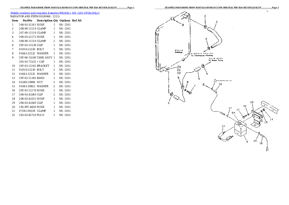 Protected: BR200J-1 S/N 1201-UP Partsbook